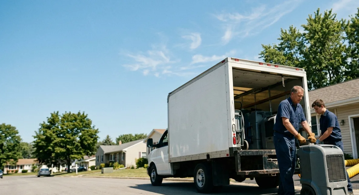 Water Damage Cleanup in Carrier Mills, IL near me